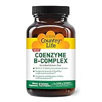 Country Life, Coenzyme B-Complex Vitamin, Support Energy and Metabolism, Daily Supplement, 120 ct