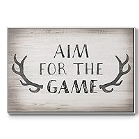 Renditions Gallery Wall Art Modern Decorations Paintings Grey & Black Aim for the Game Typographic ArtWork Prints for Bedroom Office Kitchen - 25