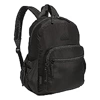 adidas Weekender Sport Fashion Compact Smaller Backpack with Detachable Mini valuables Pouch, Black, One Size