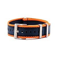 AlphaPremier Ultra Premium Nylon Watch Strap - Stainless Steel Buckle Multiple Sizes Replacement Band Straps for Men and Women, Waterproof One-Piece Multiple Sizes and Colors