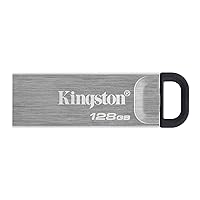 Kingston DataTraveler Kyson 128GB High Performance USB 3.2 Metal Flash Drive | Speeds up to 200MB/s | DTKN/128GB