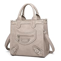 Guscio Basic 120909 2-Way Women’s Handbag, Shoulder Bag, Punching Processing, Square Shape, PU Leather, Adult, Cute, Stylish