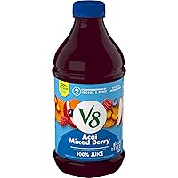 V8 Acai Mixed Berry 100% Fruit and Vegetable Juice, 46 fl oz Bottle