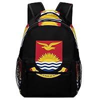 Coat of Arms of Kiribati Unisex Laptop Backpack Lightweight Shoulder Bag Travel Daypack