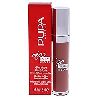 Pupa Milano Miss Milano Lip Gloss - Shiny, Smooth, Plump - Soft, Innovative Gel Texture - Glides Smoothly On Lips - For A Moisturizing And Volume Enhancing Effect - 105 Majestic Nude - 0.17 OZ