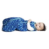 Sleep Nest Tee Sleeping Sack, Warm Baby Sleeping Bag, Playful Whales, Small, 0-6 Months
