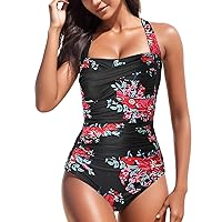 Cute Swimsuits for Girls 12-14 Red Swimsuit Women Sexy Black One Piece Bathing Suit