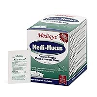 Medi-Mucus 34550 Cough Suppressant and Expectorant Tablets, 50-Count,White