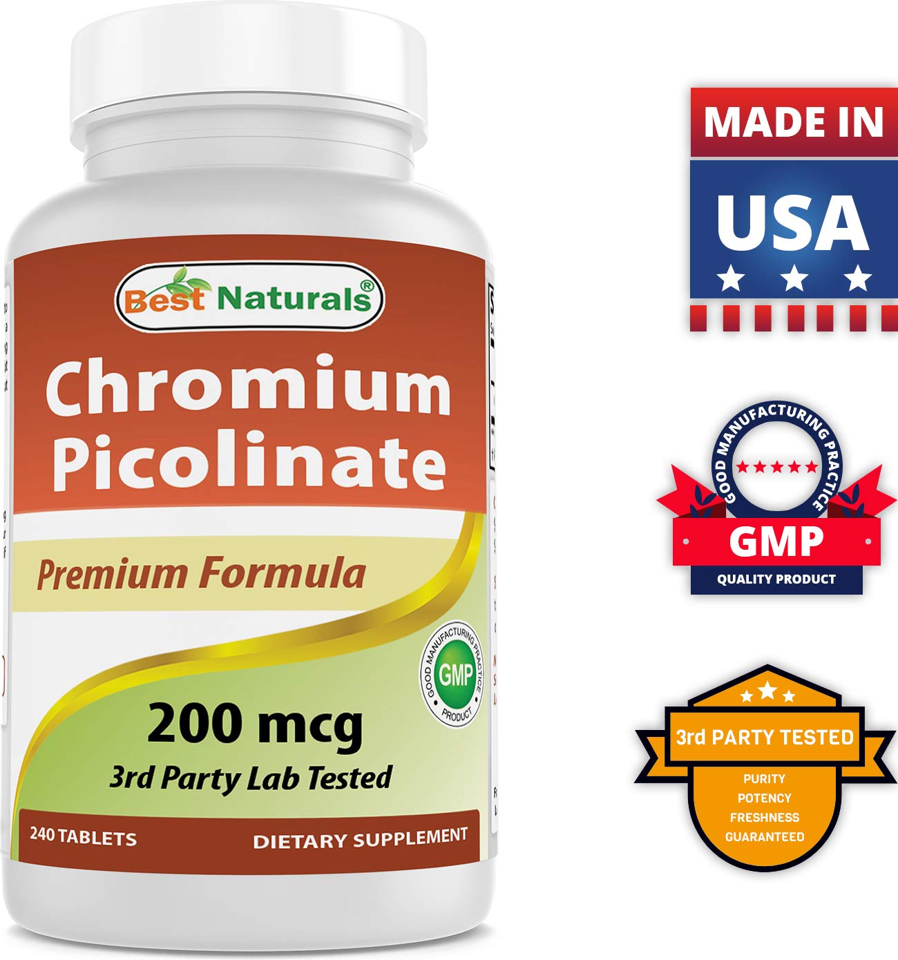 Chromium Picolinate 200 mcg & Vitamin C 1000 mg