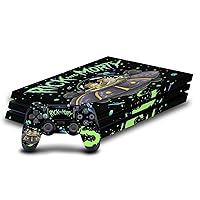 Head Case Designs Officially Licensed Rick and Morty The Space Cruiser Graphics Vinyl Sticker Gaming Skin Decal Cover Compatible with Sony Playstation 4 PS4 Pro Console and DualShock 4 Controller