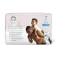 Amazon Brand - Mama Bear Plush Protection Diapers - Size 7, 23 Count, Hypoallergenic Premium Disposable Baby Diapers