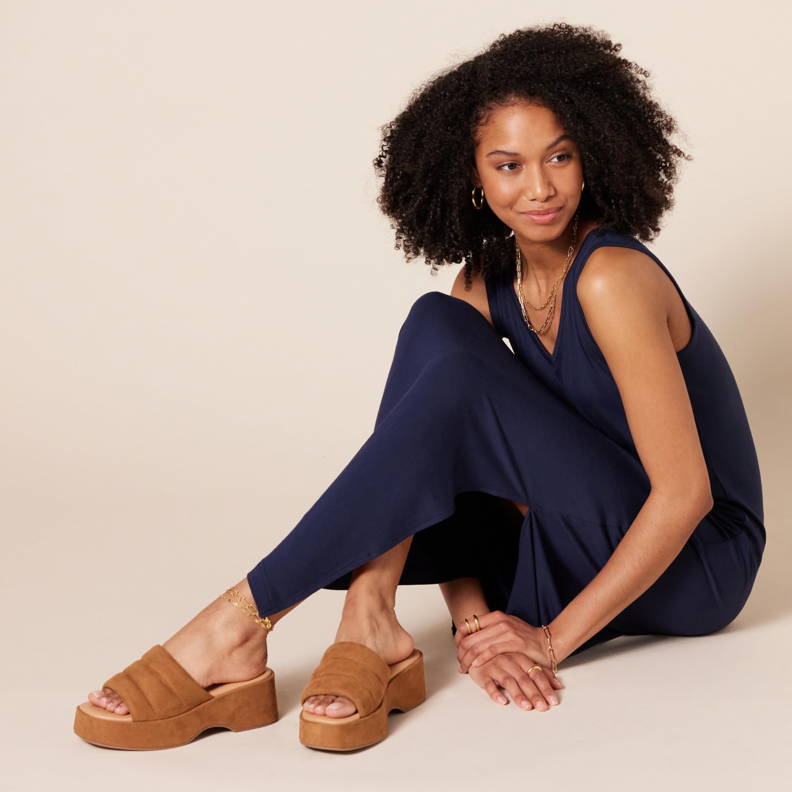 Amazon Essentials Women's Platform Slide Sandal