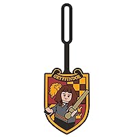 LEGO Harry Potter Silicone Luggage Tag - Hermione Granger (53252) Writable surface on back for identification. Measures 7 inches long. For Travel, Suitcase, Backpack, Summer Beach Bag.