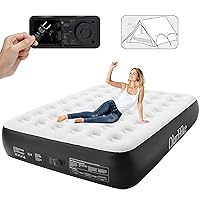OlarHike Queen Air Mattress with Built in Pump,Inflatable Blow Up Airbed with Storage Bag,13