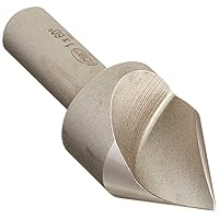 KEO 53109 High-Speed Steel Single-End Countersink, TiN Coated, Single Flute, 90 Degree Point Angle, Round Shank, 1/2