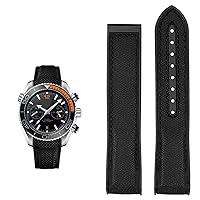 Watch Bracelet For Omega 300 SEAMASTER 600 PLANET OCEAN Silicone Nylon Strap Watch Accessories Watch Band Chain 20mm 22mm belt