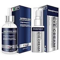 Anti Wrinkle Retinol Eye Cream & 3000 Hyaluronic Acid Serum | Eye Cream for Face for Puffiness and Bags Under Eyes | Collagen Serum, Anti-Aging & Hydrating for Deep Wrinkle Repair