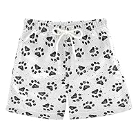 Boys Swim Trunks with Mesh Lining Toddler Beach Shorts Quick Dry for Kids Drawstring