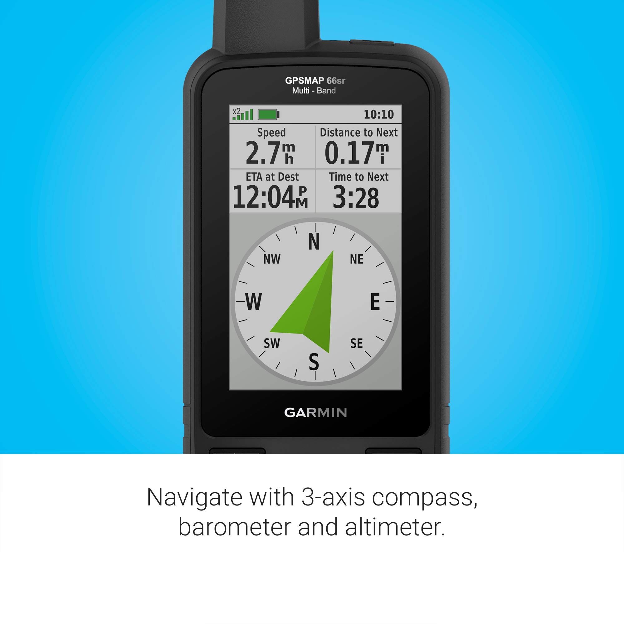 Garmin GPSMAP 66sr, Hiking Handheld with Expanded GNSS and Multi-Band TechnologyHandheld, 3