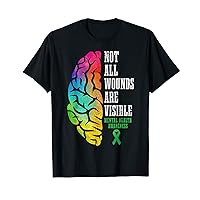 Mental Health Matters - Mental Health Awareness Mental Health Awareness Matters Not All Wounds Are Visible T-Shirt