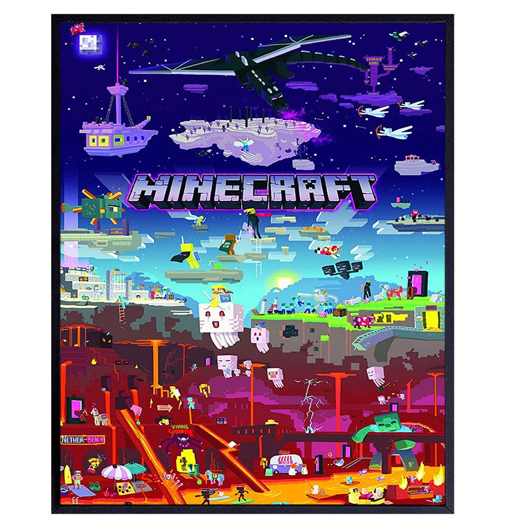 Mua Minecraft Poster - 8x10 Minecraft Wall Decor - Minecraft Party ...