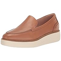 Cole Haan Women's Original Grand Platform Venetian Loafer, Pecan/Ivory, 8.5