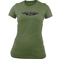 Women's Officially Licensed Navy Fleet Marine Badge Subdued T-Shirt