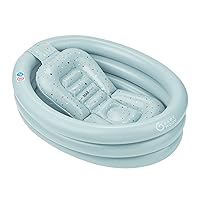 Babymoov Inflatable Bathtub & Pool - Safe, Portable & Grows with Baby (from 0+ Newborn Insert Included)