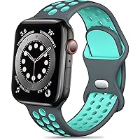 Compatible Apple Watch Band, Compatible Apple Watch Band, iwatch series 9/Ultra2/Ultra/8/7/6/5/4/3/2/1/SE, Sport Band, Replacement Strap for iwatch 38mm/40mm/41mm/44mm/45mm/49mm Fashionable Soft