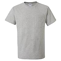 Big Mens 50/50 Cotton/Poly Pocket T-Shirt