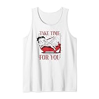 Betty Boop Vintage Take Time For You Bath Time Self Care Tank Top