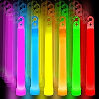 Premium Glow Fever Bulk Ultra Bright Multi Color Glow Sticks Emergency Light Sticks for Camping Accessories Parties Hurricane Supplies Earthquake Survival Kit and More