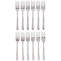 12-Piece Dominion Salad Fork Set, 18-0 Stainless Steel, Silver