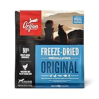 ORIJEN Original Freeze Dried Medallions, Grain Free Dry Dog Food and Topper, WholePrey Ingredients, 6 oz