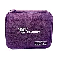 Travel Makeup Bag Large Capacity Portable Makeup Organizer Purple from Royal Care Cosmetics