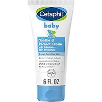 Baby Soothe & Protect Cream with Allantoin Skin Protectant, 6 oz, Prevents Dry, chaffed or Cracked Skin, Baby Cream moisturizes for 24 Hours, Non-Greasy (Packaging May Vary)