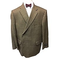Lambswool Big and Tall Houndstooth Check Portly Executive Sport Jacket