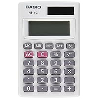 Casio HS-4G Handheld Solar Calculator, Small