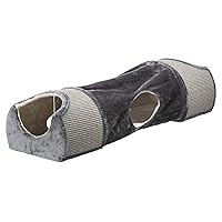 Cuddly Condos with Tunnel, Sisal Scratching Surface, Gray
