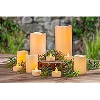 16 PC Candle Assortment Home Decor, 4.5InL x 1.5InW x 6.1InH, Bisque