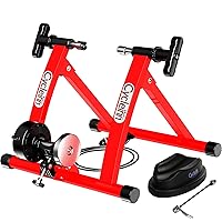 Magnetic Bike Trainer Stand for Indoor Exercise Riding, Noise Reduction, 8 Levels Resistance Setting, Stationary Bike Resistance Trainer for 26