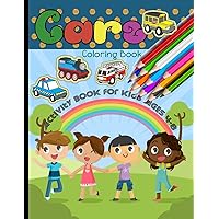Cars Coloring Book Activity Book for Kids Ages 4-8: For Everyone ,Preschoolers, Kids, Children to Begging Adults and Family Travel, 30 Different Automobiles to Color ,Bonus Maze Sudoku and Crossword