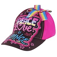 Nickelodeon Girls Baseball Cap, JoJo Siwa Adjustable Kids Hat For Ages 4-7