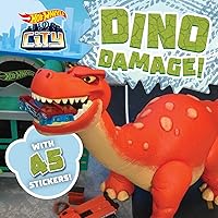 Hot Wheels City: Dino Damage!: Car Racing Storybook with 45 Stickers for Kids Ages 3 to 5 Years Hot Wheels City: Dino Damage!: Car Racing Storybook with 45 Stickers for Kids Ages 3 to 5 Years Paperback Kindle