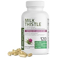 Milk Thistle Silymarin Marianum & Dandelion Root Liver Health Support, Antioxidant Support, Detox, 120 Capsules