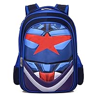 Kids Backpacks for Boy with Side Pockets and Adjustable Straps Multifunctional Large Capacity Child School Book Bags for Boys (Large, Blue)