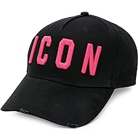 DSQUARED2 Icon Baseball Cap Logo Cap Baseball Cap Hat Black Pink, black
