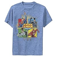 Warner Brothers Justice League Top Four Boys Short Sleeve Tee Shirt