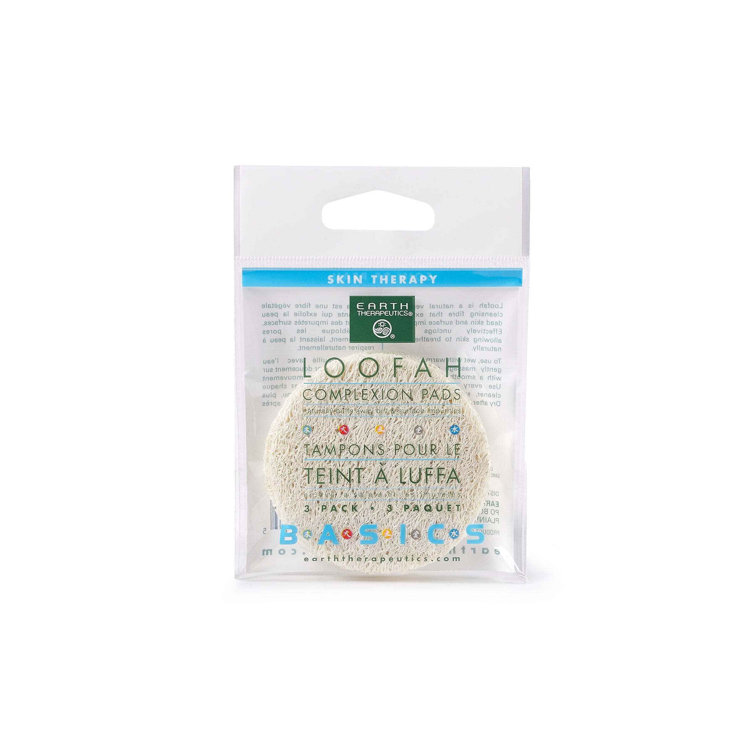 Earth Therapeutics Loofah Complexion Discs - 3 Pack