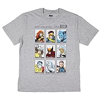 Marvel X-Men Men's Xavier Institute Class of 1991 Yearbook Page T-Shirt